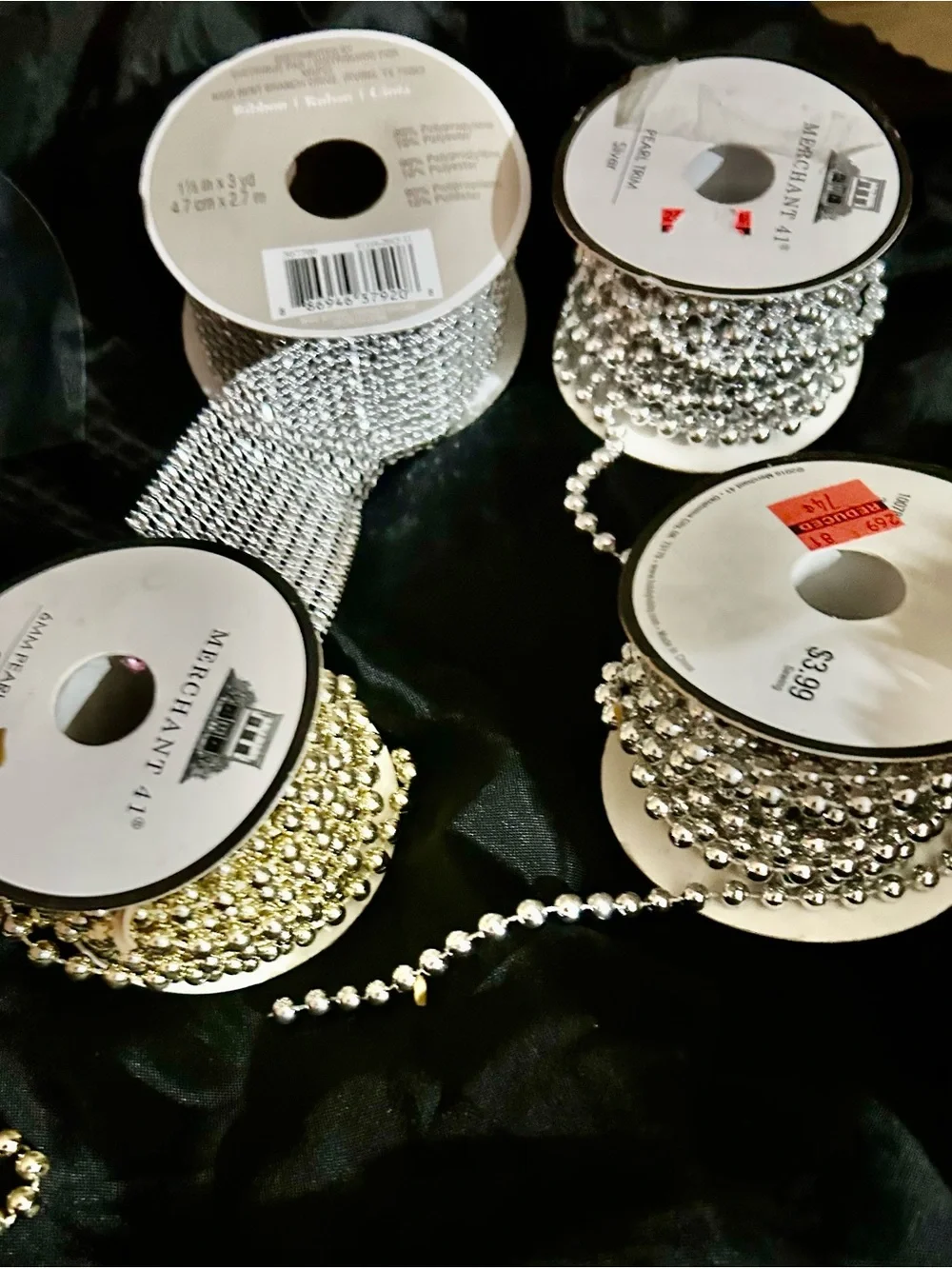 Silver Crystal Mesh Ribbon - Decorative Women’s Accessory